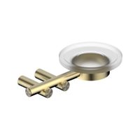 Мыльница с держателем ABBER Osten 316 AA1858BG золото брашированное — фото 1, Мыльницы