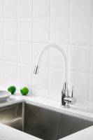 Смеситель для кухни с гибким изливом BELZ , белый арт-B73809-8 — фото 2, Смесители для кухни