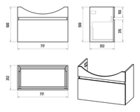 Тумба под раковину арт-Э-Мнр01075-011Я — фото 5, Тумбы под раковину