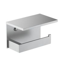 Бумагодержатель с полкой для телефона Timo Petruma никель арт-15243/13 — фото 2, Держатели туалетной бумаги