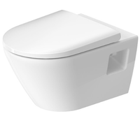 Унитаз, Duravit, D-Neo, подвесной, шгв 370*540*400, сиденье-в комплекте, цвет-белый арт-45780900A1 — фото 1, Подвесные унитазы
