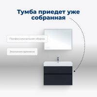 Товар: Тумба под раковину Aquanet Бруклин 85 антрацит матовый 00310142 - фото 6 Тумба под раковину Aquanet Бруклин 85 антрацит матовый 00310142 — фото 6, Тумбы под раковину