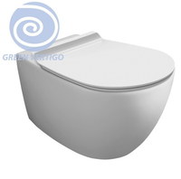 Унитаз SIMAS VIGNONI подвесной безободковый с вихревым смывом цвет белый матовый VI18VERT/F85.BM — фото 1, Подвесные унитазы