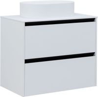 Тумба под раковину Allen Brau Activity 80 1.34004.WM белый матовый/черный браш — фото 14, Тумбы под раковину