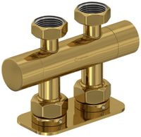 Вентиль Вентиль Сунержа 2х3/4" прямой скрытый-скрытый EU50 Золото арт-03-1419-3434 — фото 3, Комплектующие для полотенцесушителей