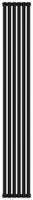 Отопительный радиатор Сунержа Эстет-00 1800х270 6 секций Матовый чёрный арт-31-0332-1806 — фото 4, Радиаторы отопления