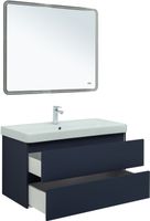 Товар: Тумба с раковиной Aquanet Вега 2.0 100 2 ящ. цв.маренго (раковина Ирис) 00344739 - фото 9 Тумба с раковиной Aquanet Вега 2.0 100 2 ящ. цв.маренго (раковина Ирис) 00344739 — фото 9, Тумбы с раковиной