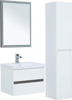 Тумба под раковину Aquanet Беркли 60 белый/дуб рошелье 00254289 — фото 10, Тумбы под раковину