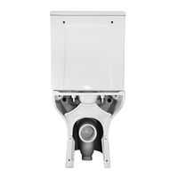 Унитаз-компакт Azario Kano 370х630х800 напольный, безободковый, в комплекте с быстросъемным сиденьем микролифт арт-93590 — фото 12, Напольные унитазы