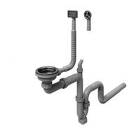 Арматура сливная MILACIO MCU.015.GM сталь вороненая — фото 1, Прочие комплектующие для слива и канализации