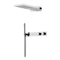 Душевой комплект с термостатом SANCOS Linn, с внутренней частью, хром, арт. арт-SC9023CH — фото 1, Встраиваемые душевые комплекты