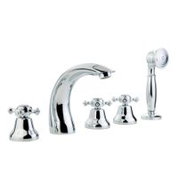 PRESTIGE См-ль на борт ванны, на 5 отв., хром арт-31608 — фото 1, Смесители на борт ванны