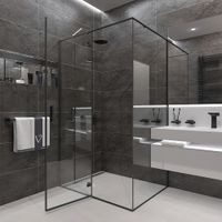 Душевой угол Veconi Rovigo RV-073B, 1200х900х1950, черный, прозрачное стекло RV073B-12090-01-C4 — фото 2, Душевые уголки