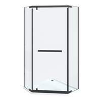 Ограждение CHIKA ZP91B душевое Ceruttispa без поддона (90x90x195) — фото 2, Прямоугольные душевые уголки