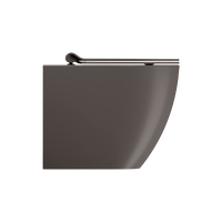 Товар: унитаз приставной PURA безободковый с водоворотной системой смыва Swirlflush фаянсовый коричневый матовый арт-881016 - фото 2 унитаз приставной PURA безободковый с водоворотной системой смыва Swirlflush фаянсовый коричневый матовый арт-881016 — фото 2, Приставные унитазы