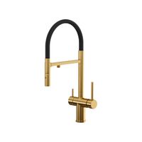 Смеситель Reflexion Lago RX9902GD для кухни с гибким изливом и подключением к фильтру, брашированное золото — фото 8, Смесители для кухни