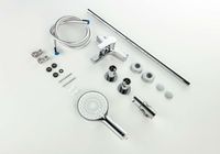 AQ1748CR ЛУГАНО смеситель для ванны с душевым гарнитуром, хром — фото 1, Смеситель для ванны