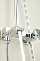 Душевая система с тропическим душем и смесителем BELZ, хром арт-B24507 — фото 7, Душевые стойки
