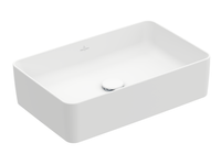 Товар: Раковина, Villeroy&Boch, Collaro, ширина, мм-560, глубина, мм-360, высота, мм-145, тип установки-накладной (настольный), отверстия для смесителя-отсутствуют, без перелива, материал-TitanCeram, вид грязеотталкивающего покрытия-CeramicPlus, крепления в комплекте, цвет-камень белый (Stone White) арт-4A2056RW - фото 1 Раковина, Villeroy&Boch, Collaro, ширина, мм-560, глубина, мм-360, высота, мм-145, тип установки-накладной (настольный), отверстия для смесителя-отсутствуют, без перелива, материал-TitanCeram, вид грязеотталкивающего покрытия-CeramicPlus, крепления в комплекте, цвет-камень белый (Stone White) арт-4A2056RW — фото 1, Раковины накладные