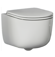 Комплект унитаз HATRIA FUTURA подвесной безободковый слив Vortex с сиденьем с крышкой с плавным опусканием цвет белый арт-Y9BA01+Y9D501 — фото 1, Подвесные унитазы