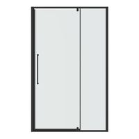 Дверь в нишу Niagara Nova NG-35-12AGR (120х195) распашная,графит,стекло прозрачное,1 место — фото 2, Распашные душевые двери