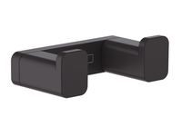 Крючок, Hansgrohe, AddStoris, двойной, ширина, мм-66, глубина, мм-36, высота, мм-21, тип установки-настенный, материал-металл, крепления в комплекте, цвет-черный матовый арт-41755670 — фото 1, Крючки для полотенец