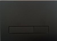 KK-POL 350/PPC/145-00-00 M16 Стеклянная панель смыва для инсталляции, цвет черный матовый — фото 1, Панели