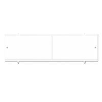 экран под ванну Jive Middle 170 белый MELODIA MBSM17001 — фото 1, Экраны для ванн