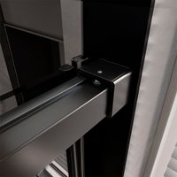 Душевой угол Veconi Premium Trento PTC-SP-40B, 1300х800x2000, черный матовый, стекло прозрачное PTC40-SP-13080-B-01-C4 — фото 3, Душевые уголки