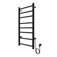 Полотенцесушитель электрический AZARIO PARMA 400/800 8 секций, диммер справа, черный арт-AZ10848B — фото 6, Электрические полотенцесушители