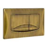 RIVER DUAL NEW Клавиша двойная универсальная h165x245 мм.(пластик), бронза арт-27466 — фото 2, Кнопки смыва