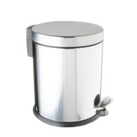 Ведро с крышкой 3 л FIXSEN хром (FX-34024C) FX-34024С — фото 1, Мусорные ведра
