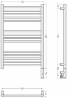Товар: Полотенцесушитель электрический Сунержа Богема 3.1 прямая 800х500 МЭМ правый Без покрытия 00-6005-8050 - фото 3 Полотенцесушитель электрический Сунержа Богема 3.1 прямая 800х500 МЭМ правый Без покрытия 00-6005-8050 — фото 3, Электрические полотенцесушители
