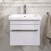 Тумба под раковину VIGO Land 50 подвесная белый (018) — фото 2, Тумбы под раковину