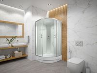 Душевая кабина ERLIT 35 серия матовое стекло арт-ER350926-C3-RUS — фото 3, Душевые кабины