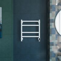 Полотенцесушитель электрический Grota Nosto 530х600 белый арт-Nosto 530х600 RAL9016 EL — фото 3, Электрические полотенцесушители