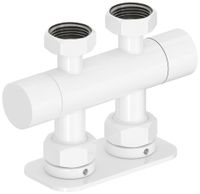 Вентиль Вентиль Сунержа 2х3/4" прямой скрытый-скрытый EU50 Белый арт-12-1419-3434 — фото 3, Комплектующие для полотенцесушителей