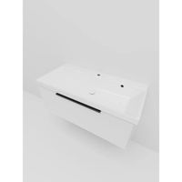 Тумба под раковину подвесная La Fenice SIMPLA , белая арт-FNC-01-SIM-B-100 — фото 4, Тумбы под раковину