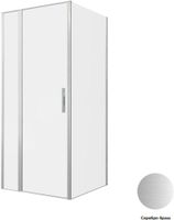 Душевой уголок Allen Brau Priority 90x90 3.31026.BA + 3.31044.BA серебро браш 3.31026.BA + 3.31044.BA — фото 1, Прямоугольные душевые уголки