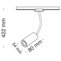 Трековый светильник Technical арт-TR010-1-GU10-W — фото 4, Трековые светильники