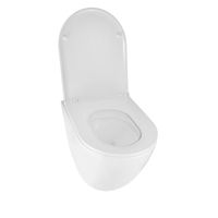 Унитаз подвесной Azario Eclat 520x365x365, безободковый, система слива "Скрытое Торнадо", с быстросъемным сидением микролифт арт-AZ-2381-A — фото 2, Подвесные унитазы