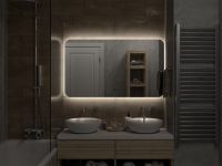 Товар: Зеркало арт-АДХ-02-120/70-14 - фото 3 Зеркало арт-АДХ-02-120/70-14 — фото 3, Зеркала в ванную комнату