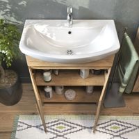 Тумба под раковину VIGO Wing 70 напольная дуб золотой арт-tn.WIN.BAL.70.2D дуб золотой — фото 4, Тумбы под раковину