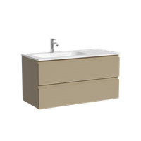 Товар: Тумба подвесная SANCOS Folk левая 995х445х500, c двумя ящиками оснащенными доводчиками, Капучино, арт.FL100LCP - фото 5 Тумба подвесная SANCOS Folk левая 995х445х500, c двумя ящиками оснащенными доводчиками, Капучино, арт.FL100LCP — фото 5, Тумбы под раковину