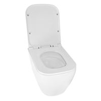 Унитаз подвесной Azario LEGENDA 490x345x325 безободковый, система смыва "Скрытое торнадо", в комплекте с быстросъемным сиденьем микролифт (AZ-2305AS) арт-AZ-2305-AS — фото 2, Подвесные унитазы