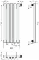 Товар: Отопительный радиатор Сунержа Эстет-1 EU50 правый 500х225 5 секций Золото арт-03-0311-5005 - фото 4 Отопительный радиатор Сунержа Эстет-1 EU50 правый 500х225 5 секций Золото арт-03-0311-5005 — фото 4, Радиаторы отопления