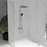 Душевая стойка Dice VSFS-4C12BN с изливом, брашированный никель — фото 2, Душевые стойки