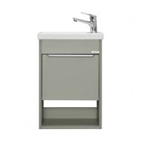 Тумба-умывальник ХОУП 40, 1 дв., подвесная, хаки (под раковину МИРАНДА 40) 1A287101HP9D0 — фото 2, Тумбы под раковину