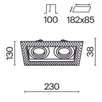 Встраиваемый светильник Technical DL003-02-W — фото 8, Точечные светильники