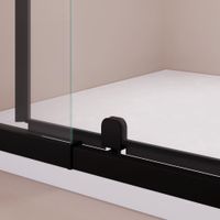 Душевой уголок квадратный RGW PA-038B 800x800, профиль черный, стекло прозрачное/6 мм, арт-350803888-14 — фото 5, Квадратные душевые уголки